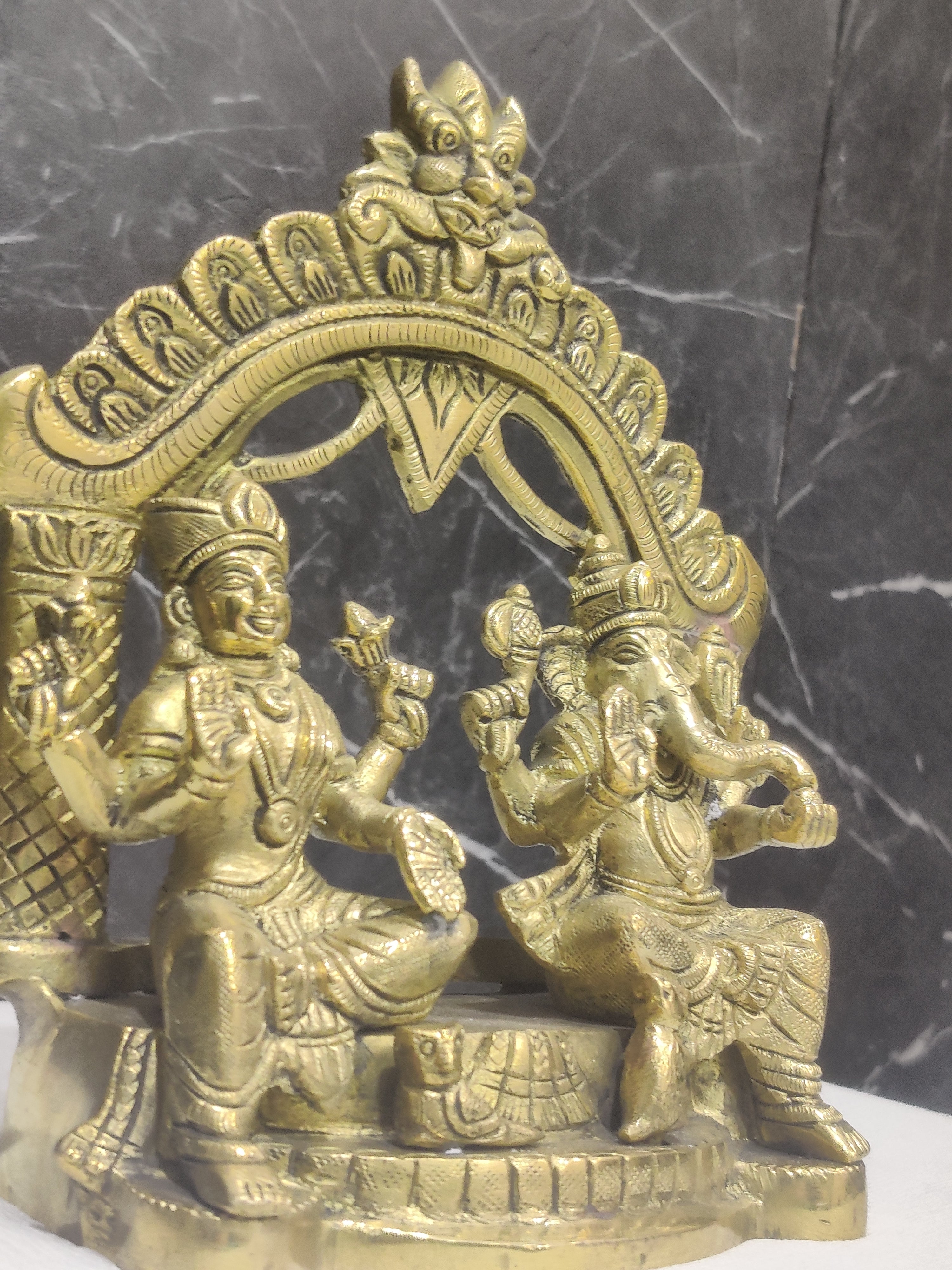 Sacred Duo: Ganesha & Lakshmi in One Frame