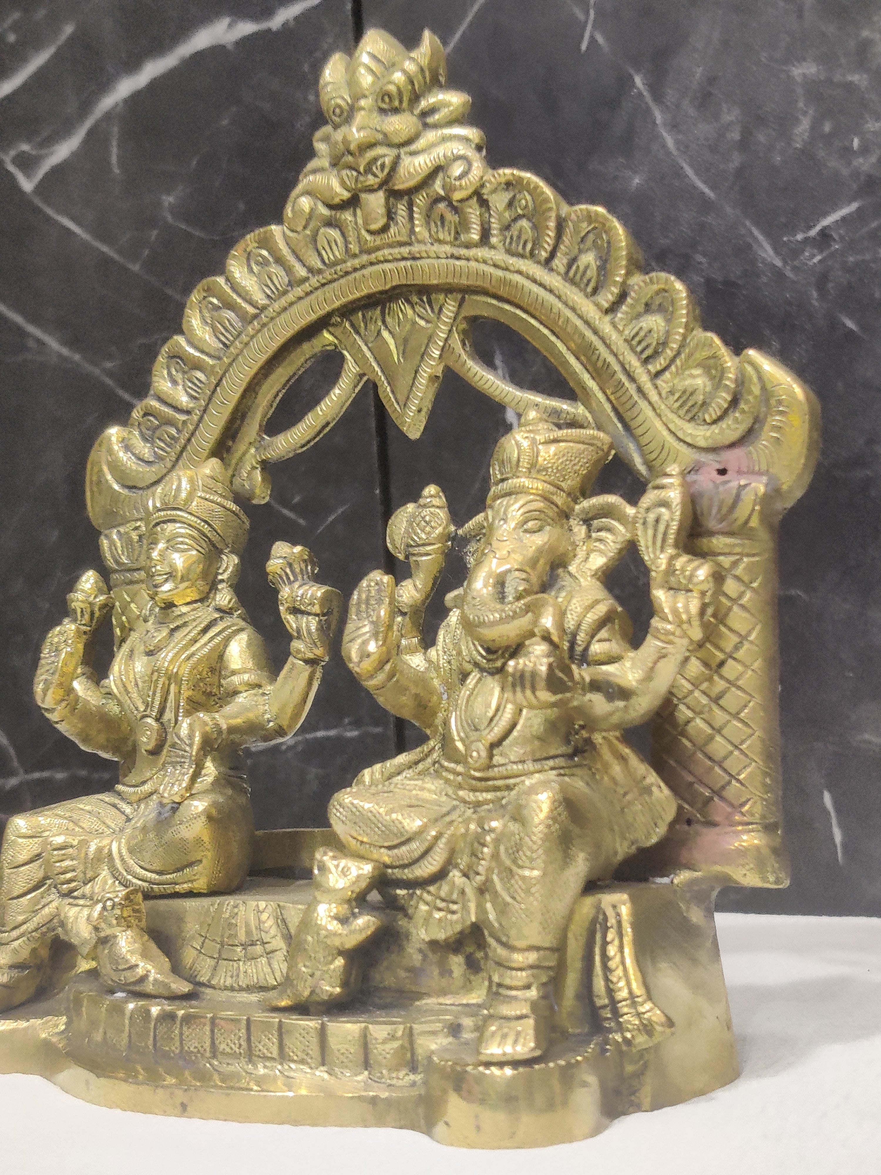 Sacred Duo: Ganesha & Lakshmi in One Frame