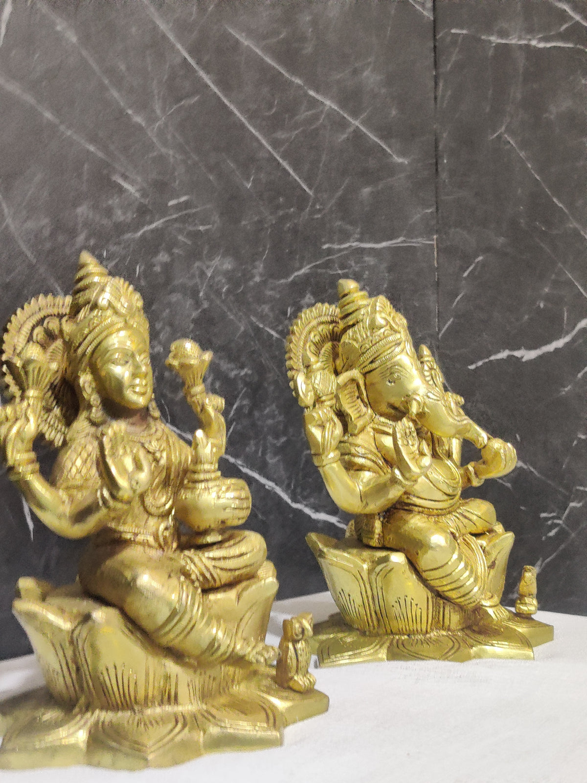 Grand Aura: Ganesha & Lakshmi Supreme Idol